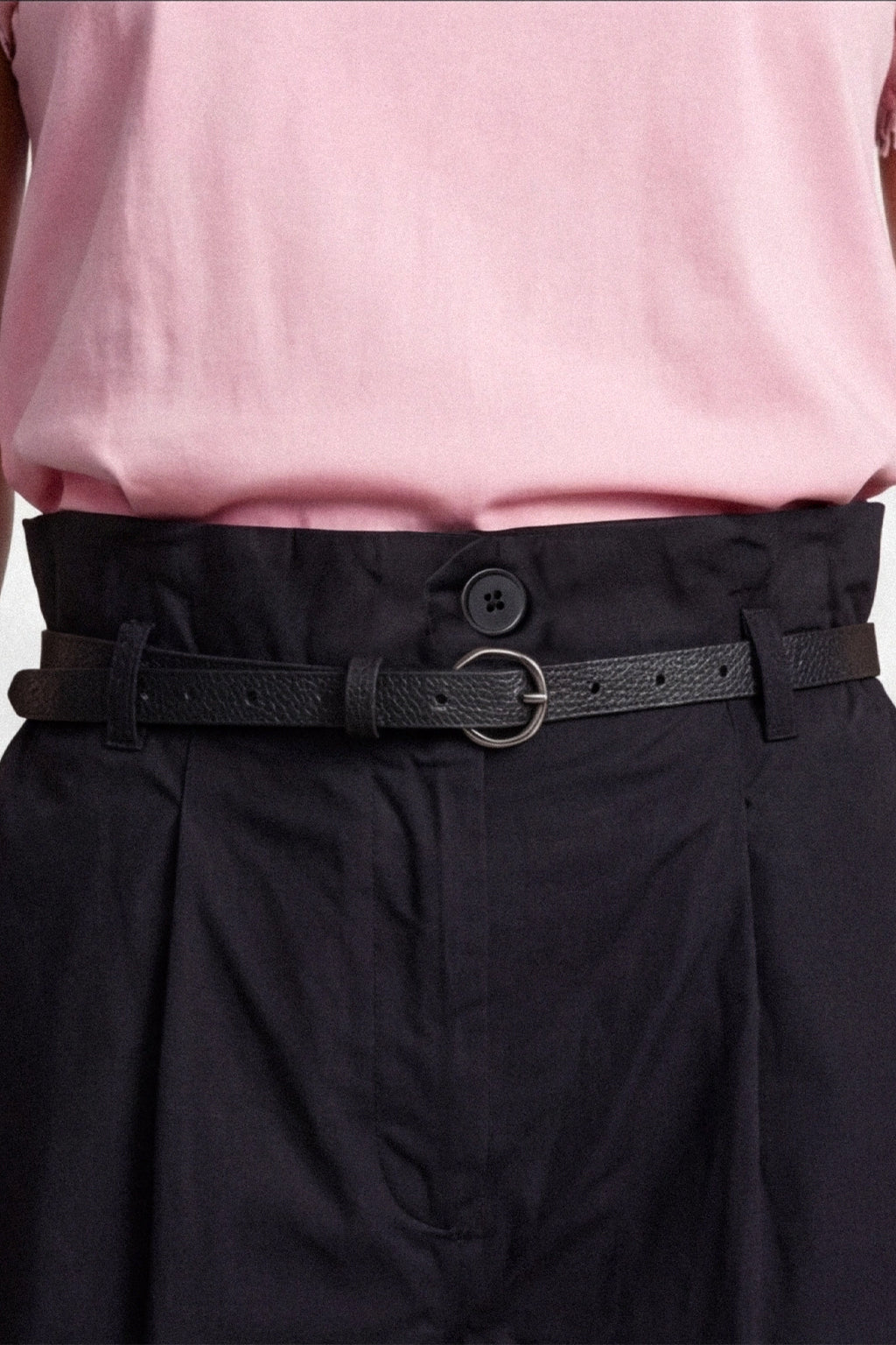 Pantalone wide leg con cintura