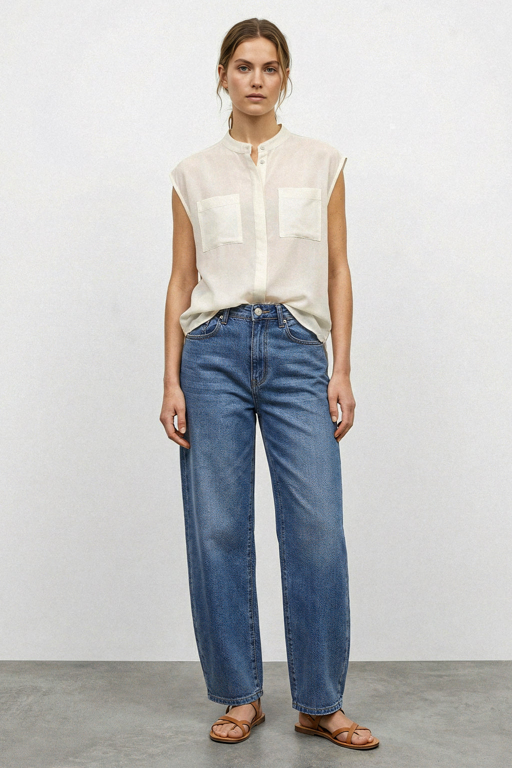 Jeans balloon lavaggio medio