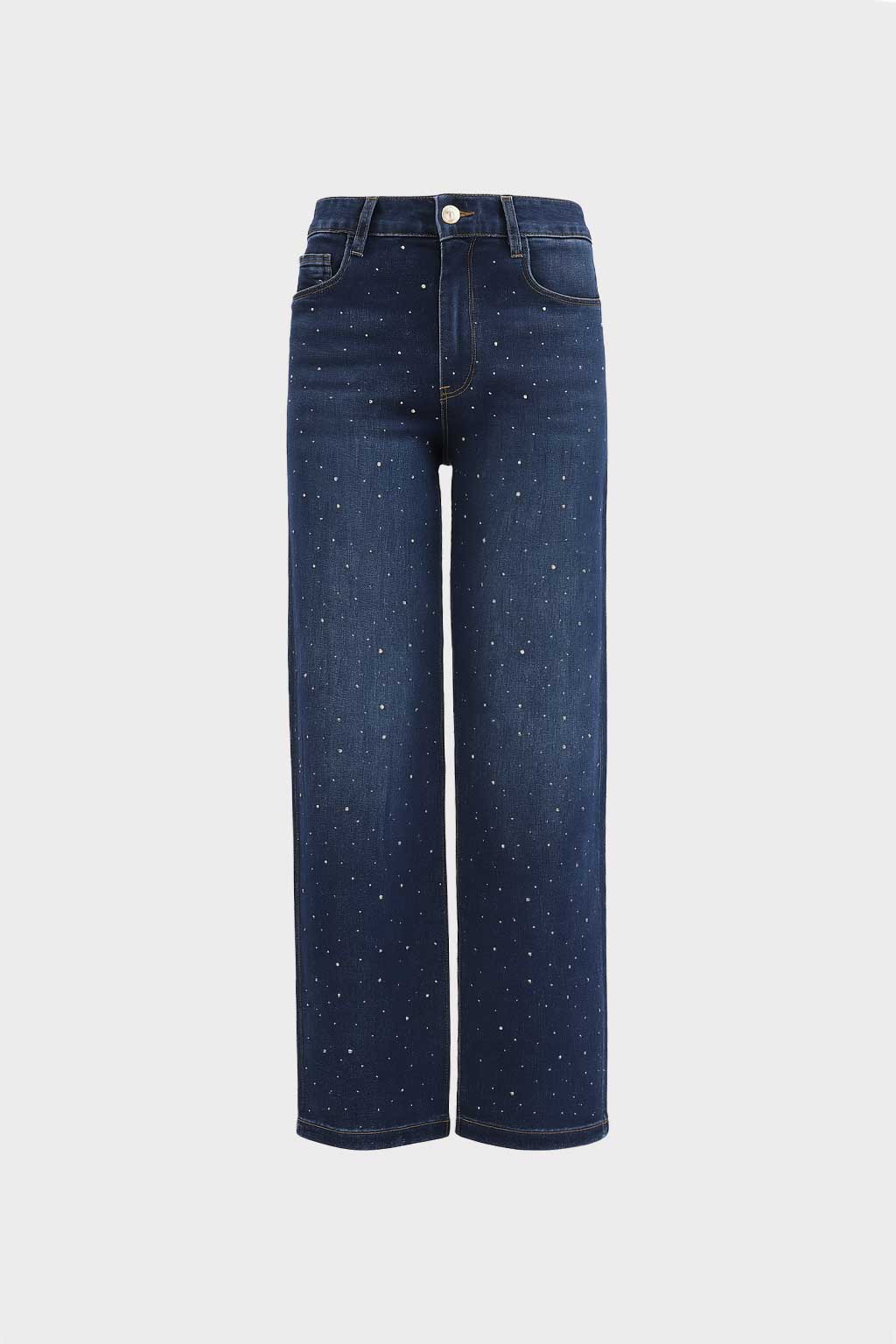 Jeans con strass