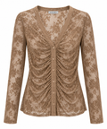 Camicia in tulle floccato