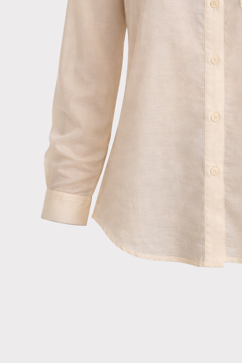 Camicia con tasca ricamata