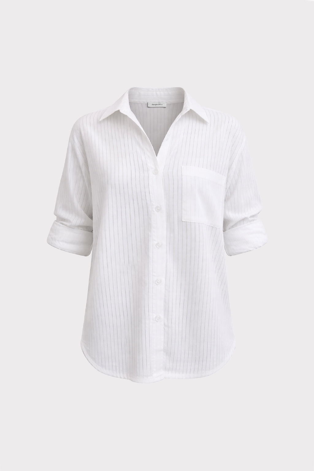 Camicia over righe