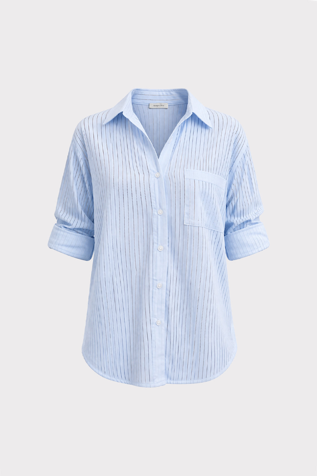 Camicia over righe