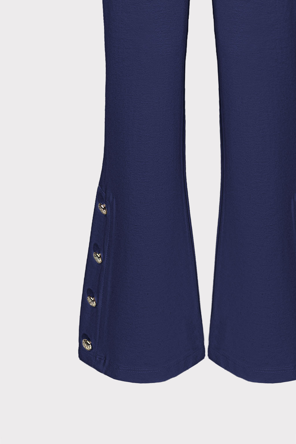 Pantalone zampa con bottoni