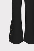 Pantalone zampa con bottoni