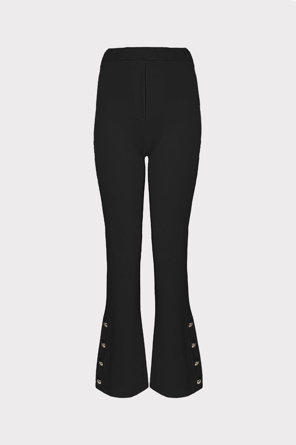 Pantalone zampa con bottoni