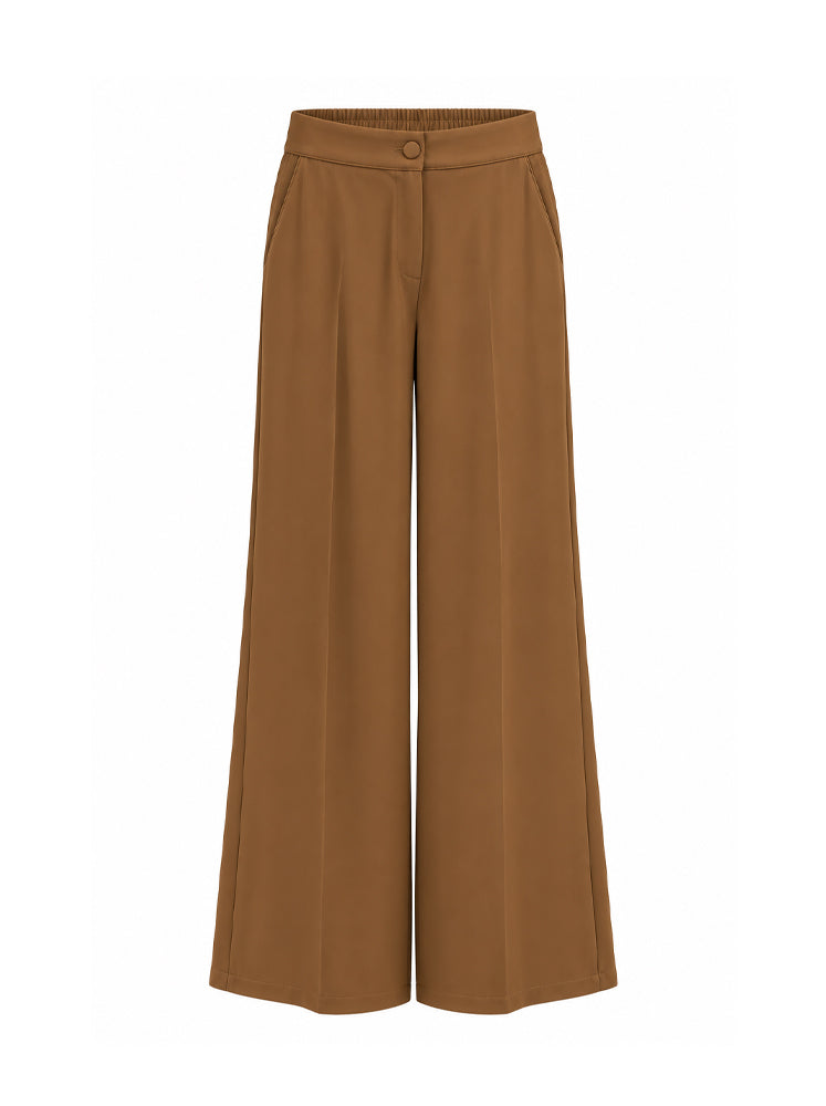 Pantaloni palazzo in cady