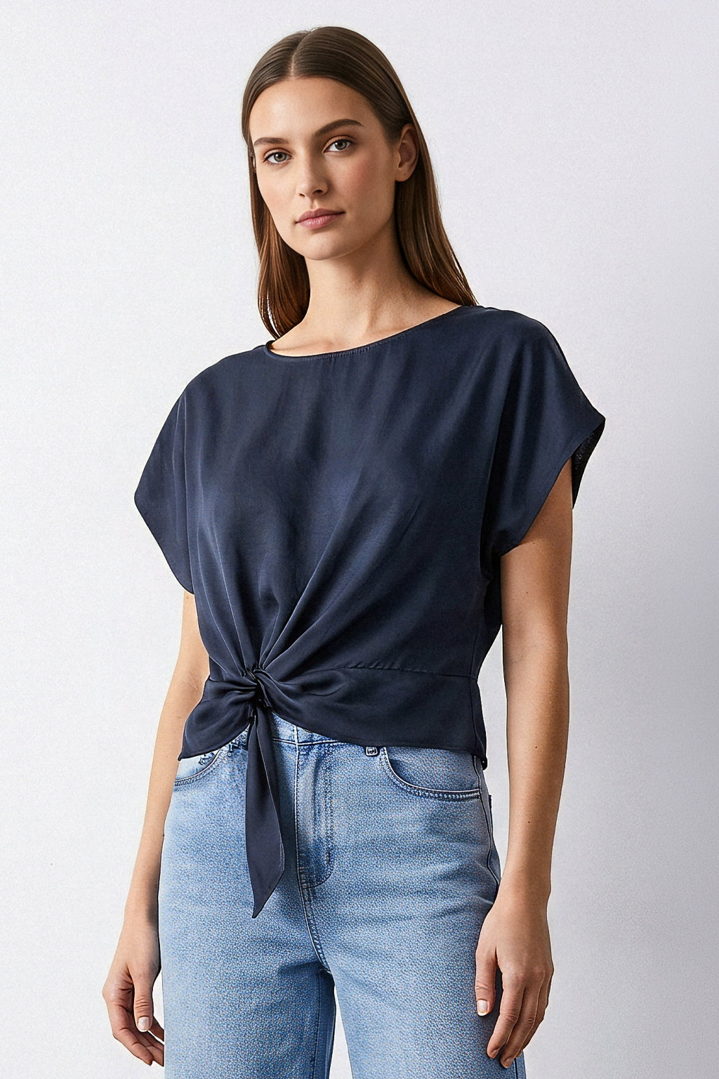 Blusa nodo frontale
