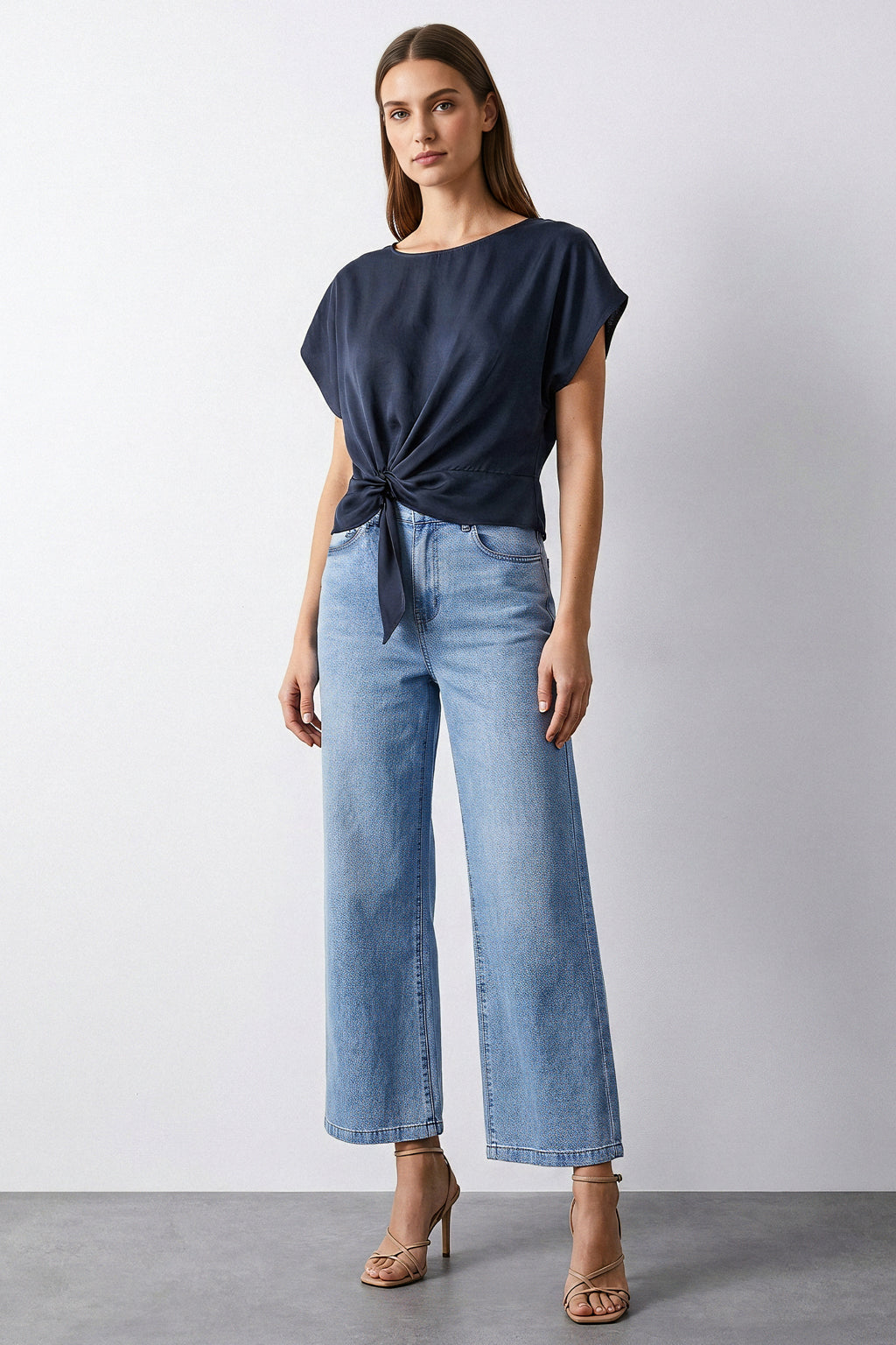 Blusa nodo frontale
