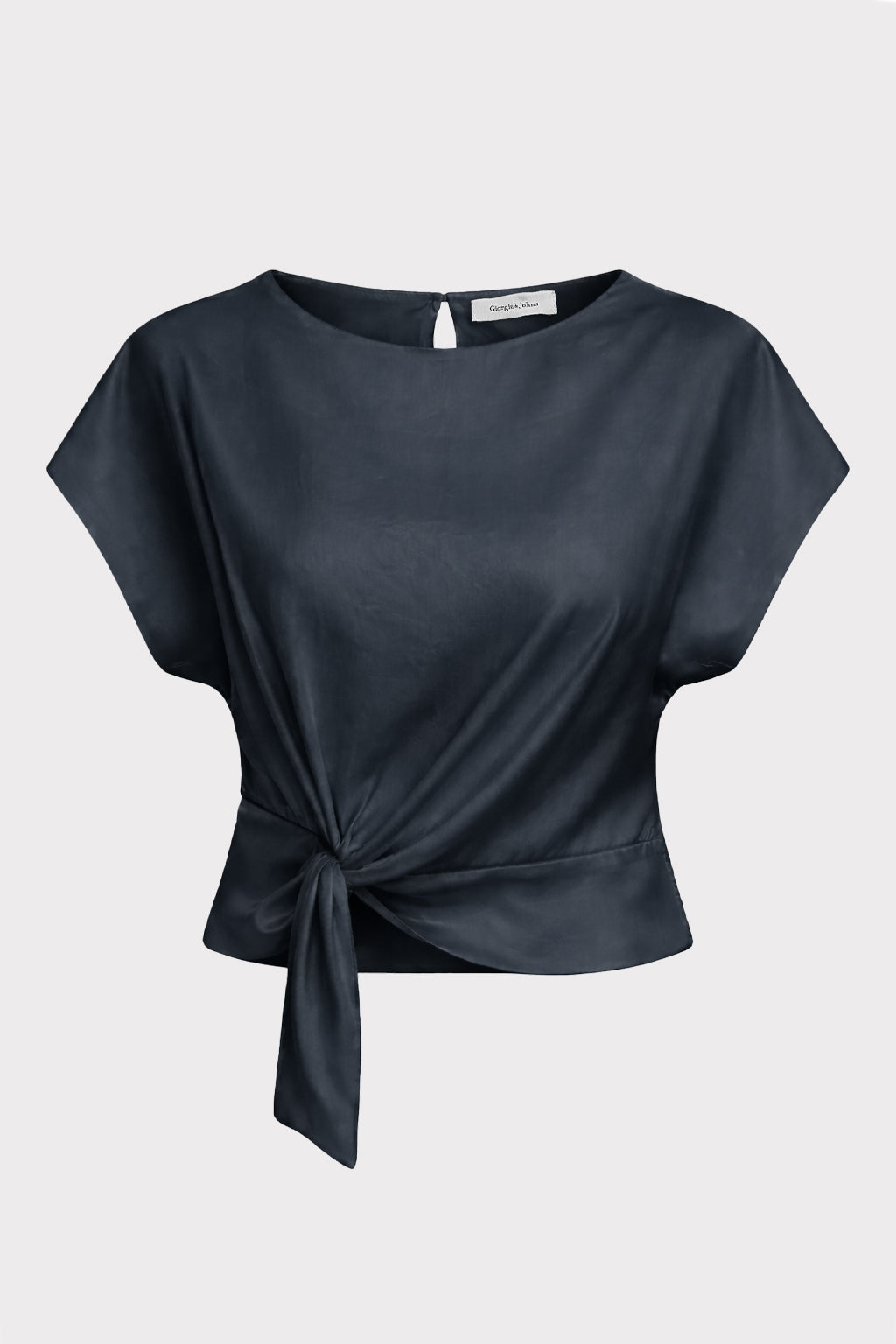 Blusa nodo frontale