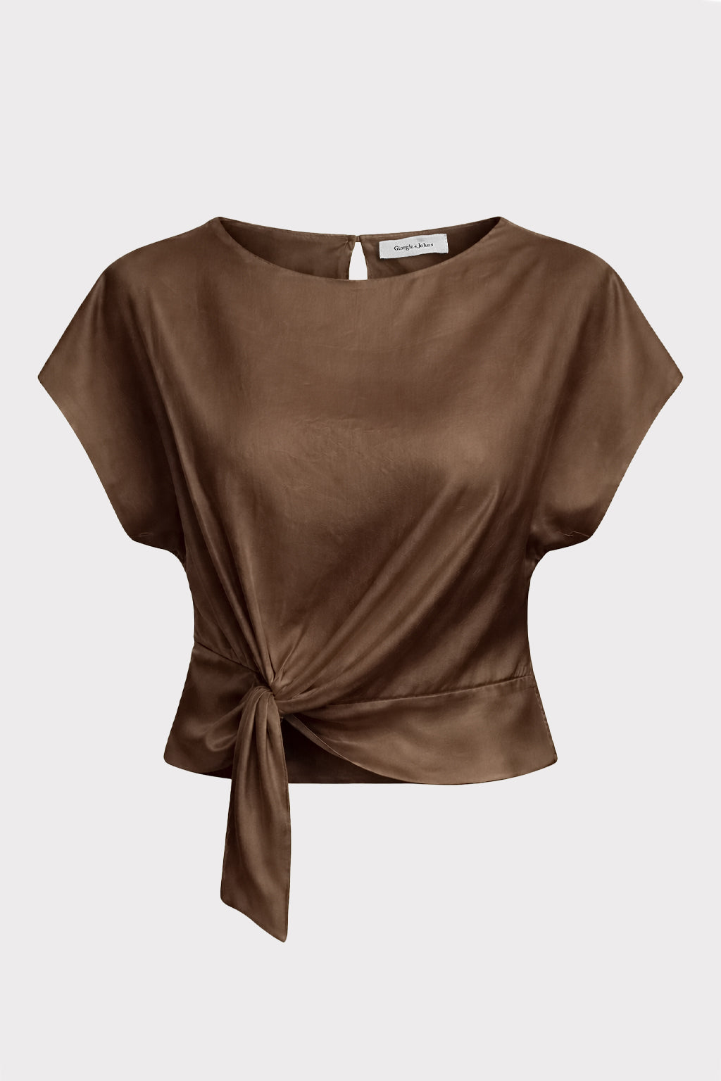 Blusa nodo frontale
