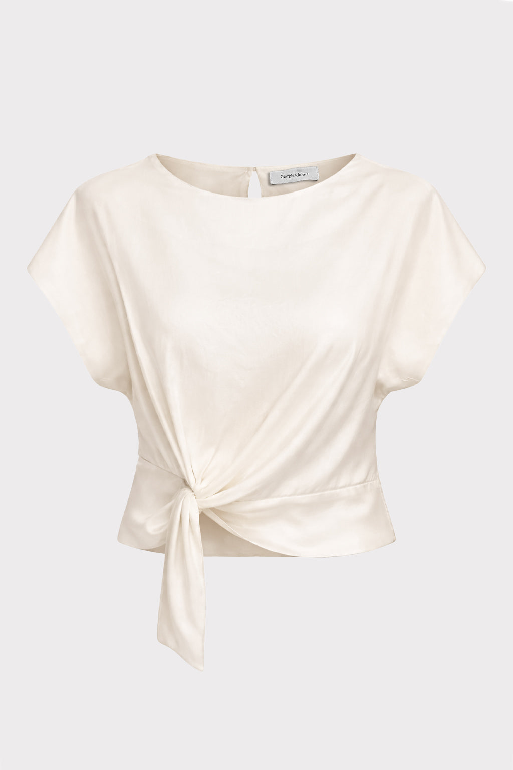 Blusa nodo frontale