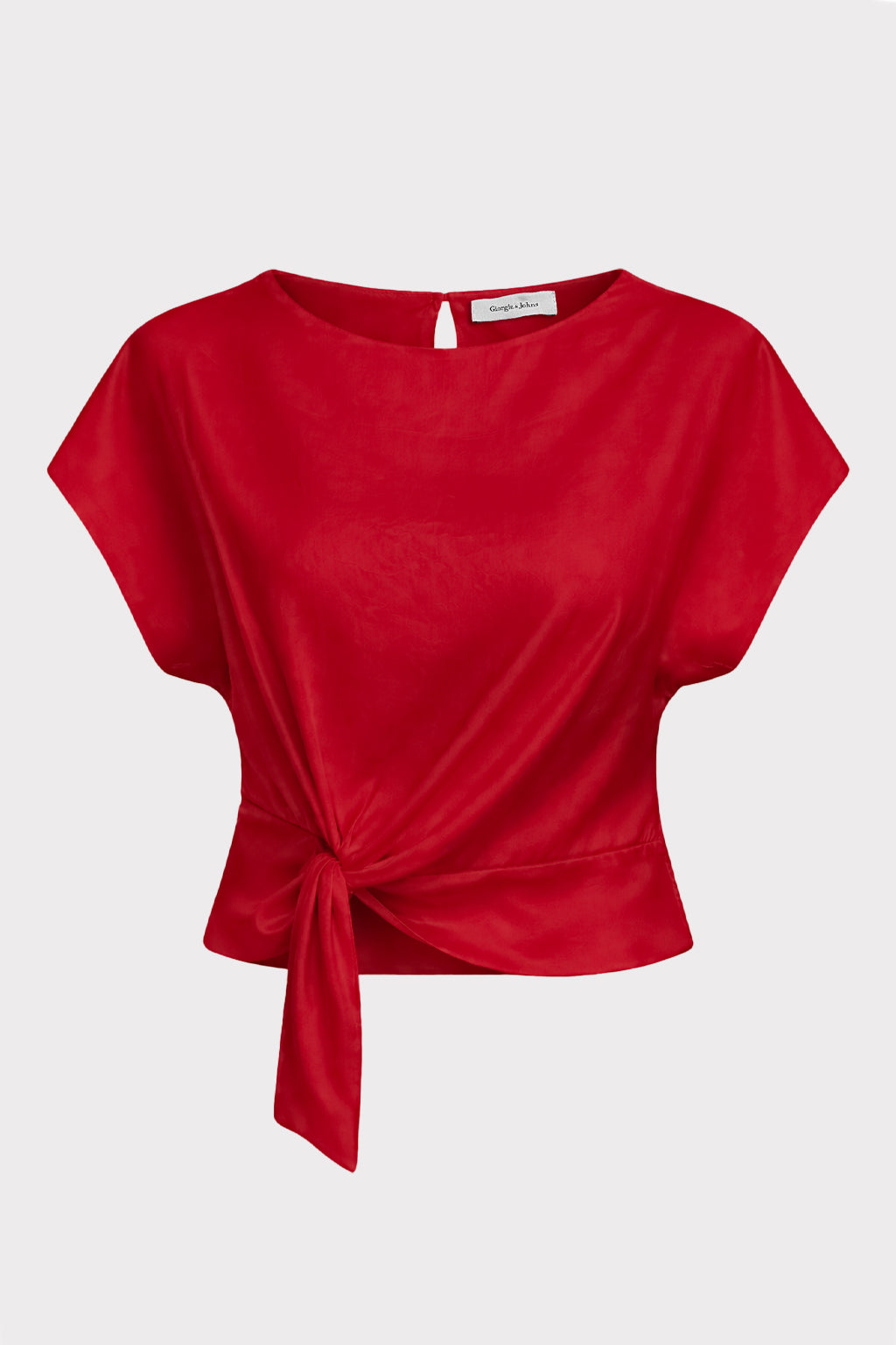 Blusa nodo frontale