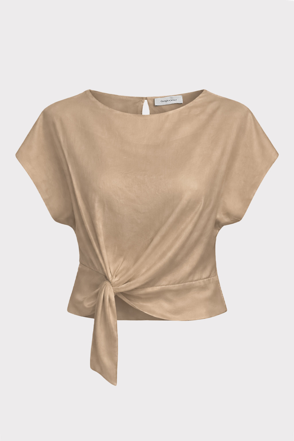 Blusa nodo frontale