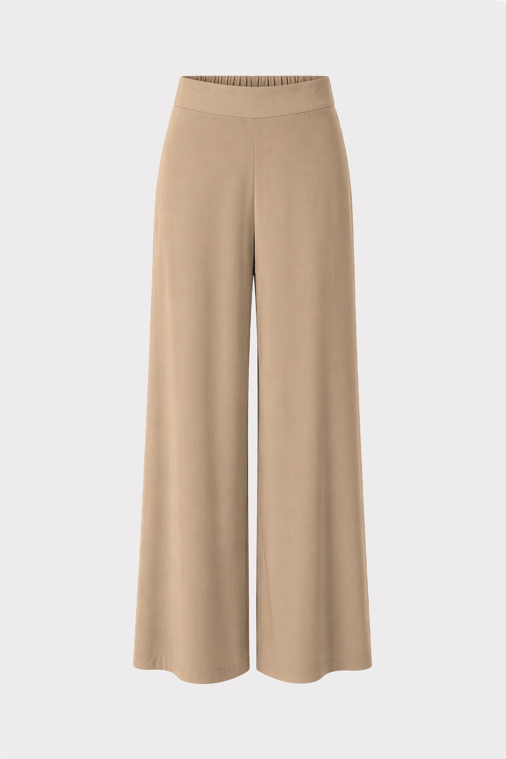Pantalone fluido retro elastico