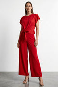 Pantalone fluido retro elastico