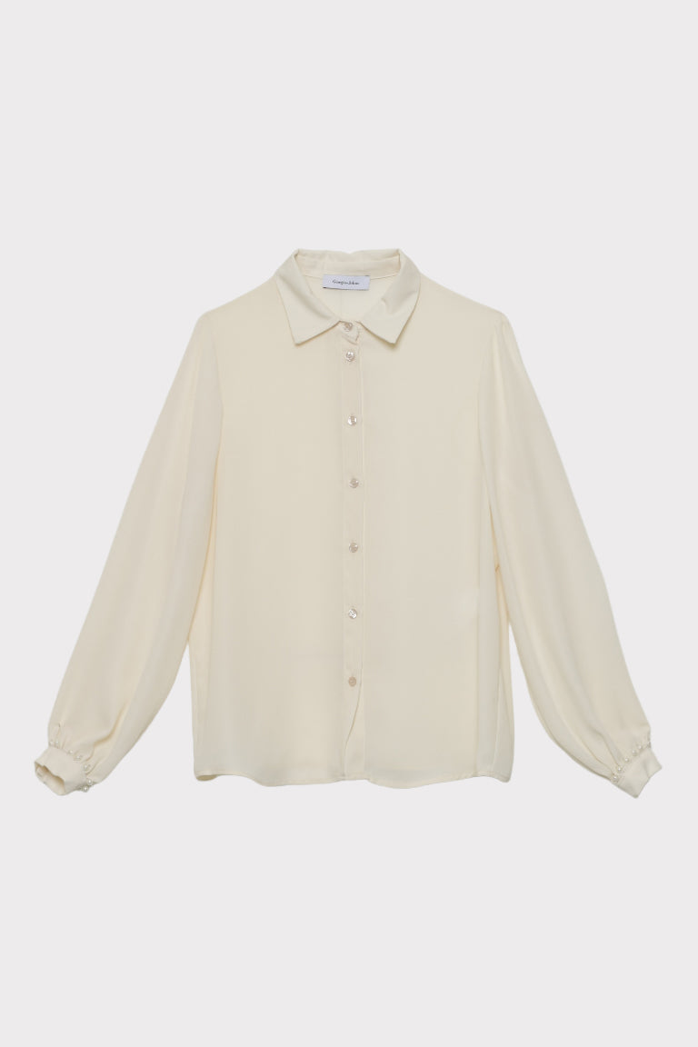 Camicia polso perle