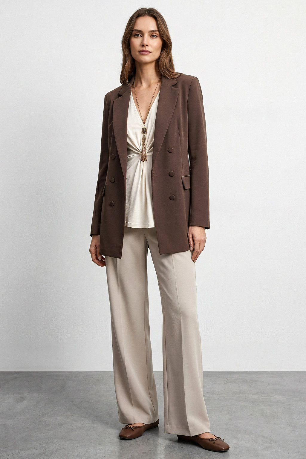 Blazer finta abbottonatura