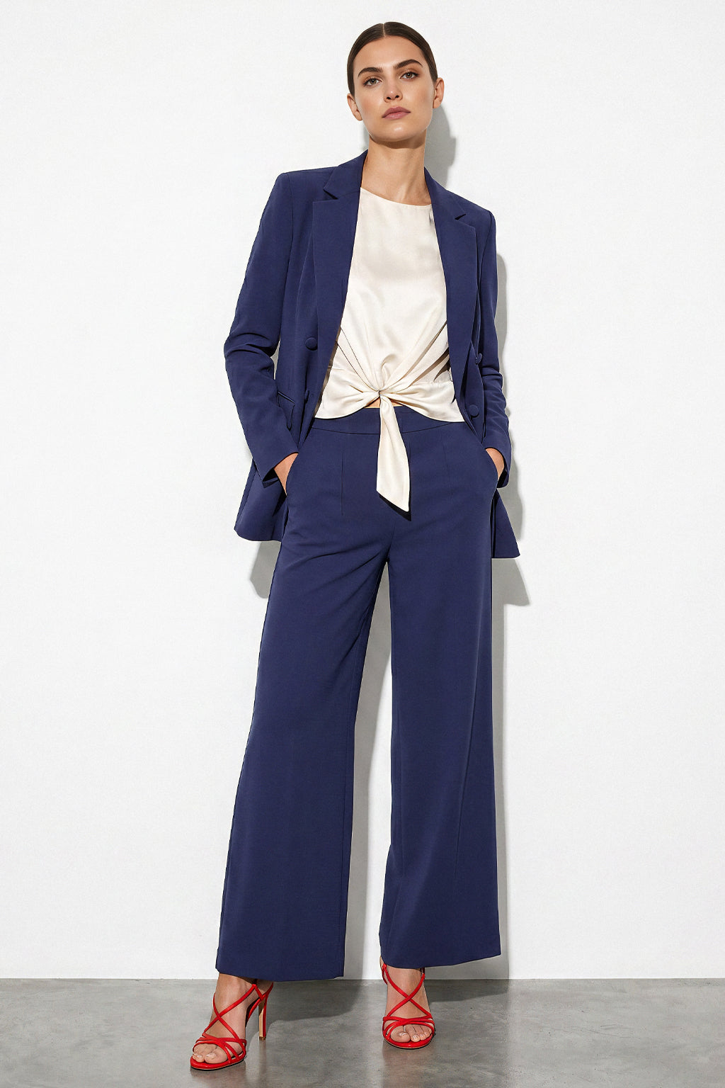 Blazer finta abbottonatura