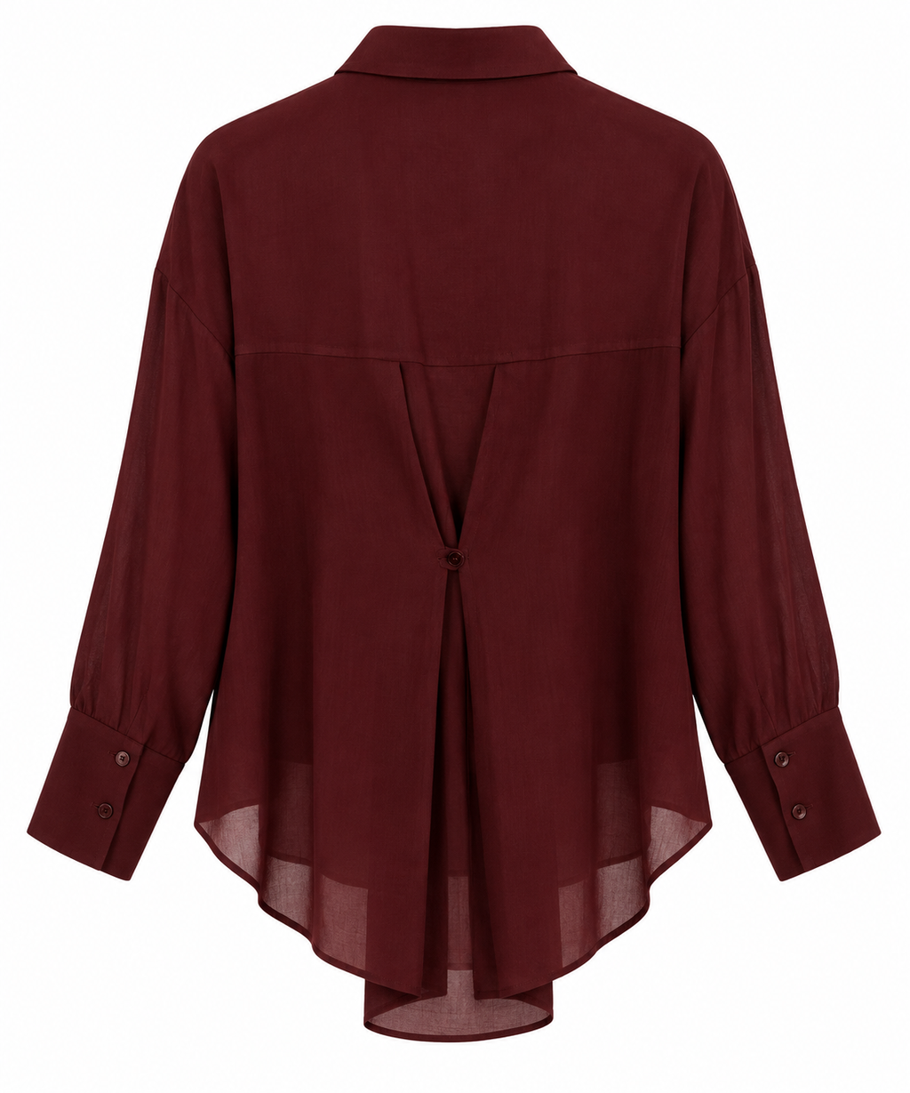 Camicia fluida con taschino