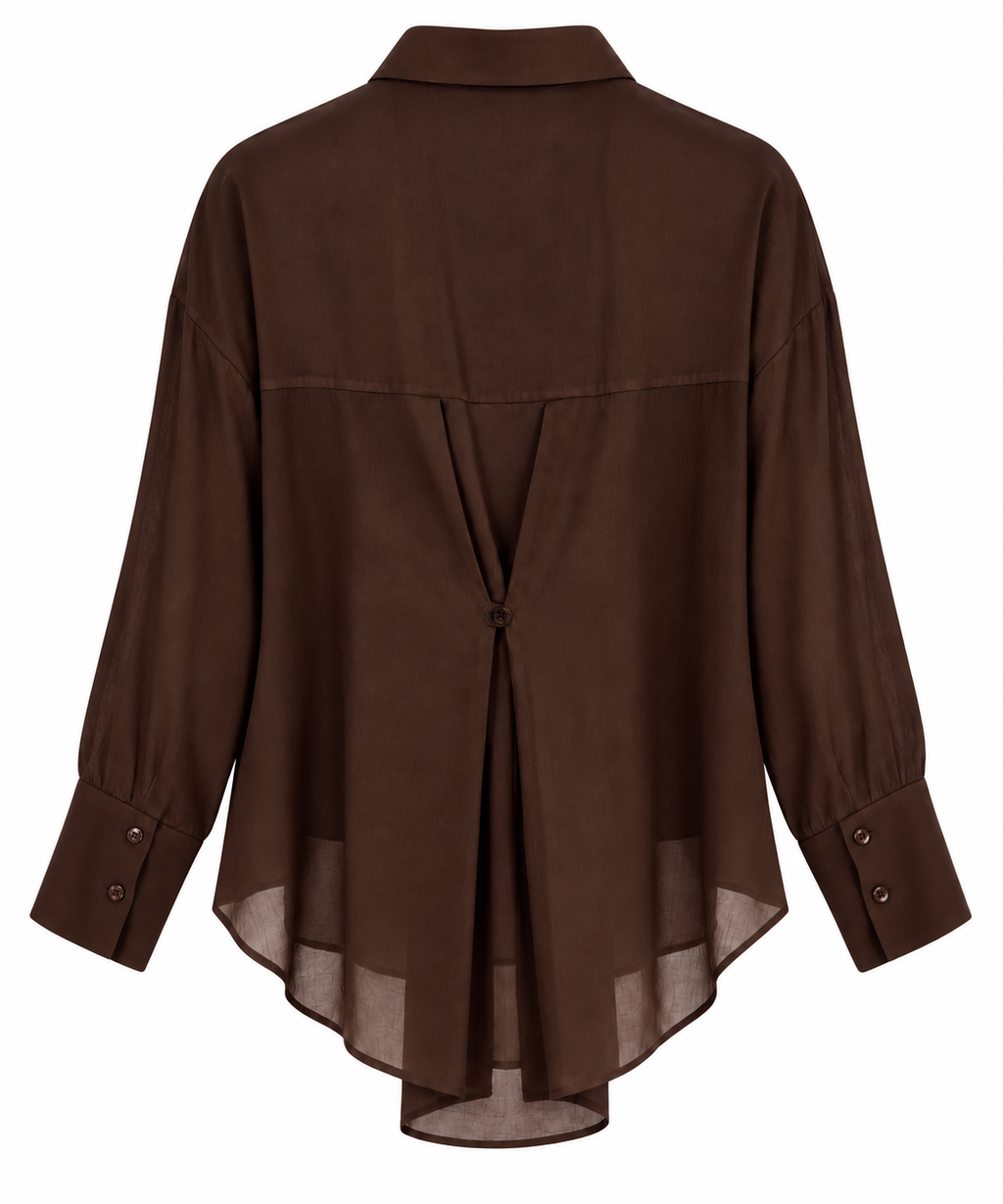Camicia fluida con taschino