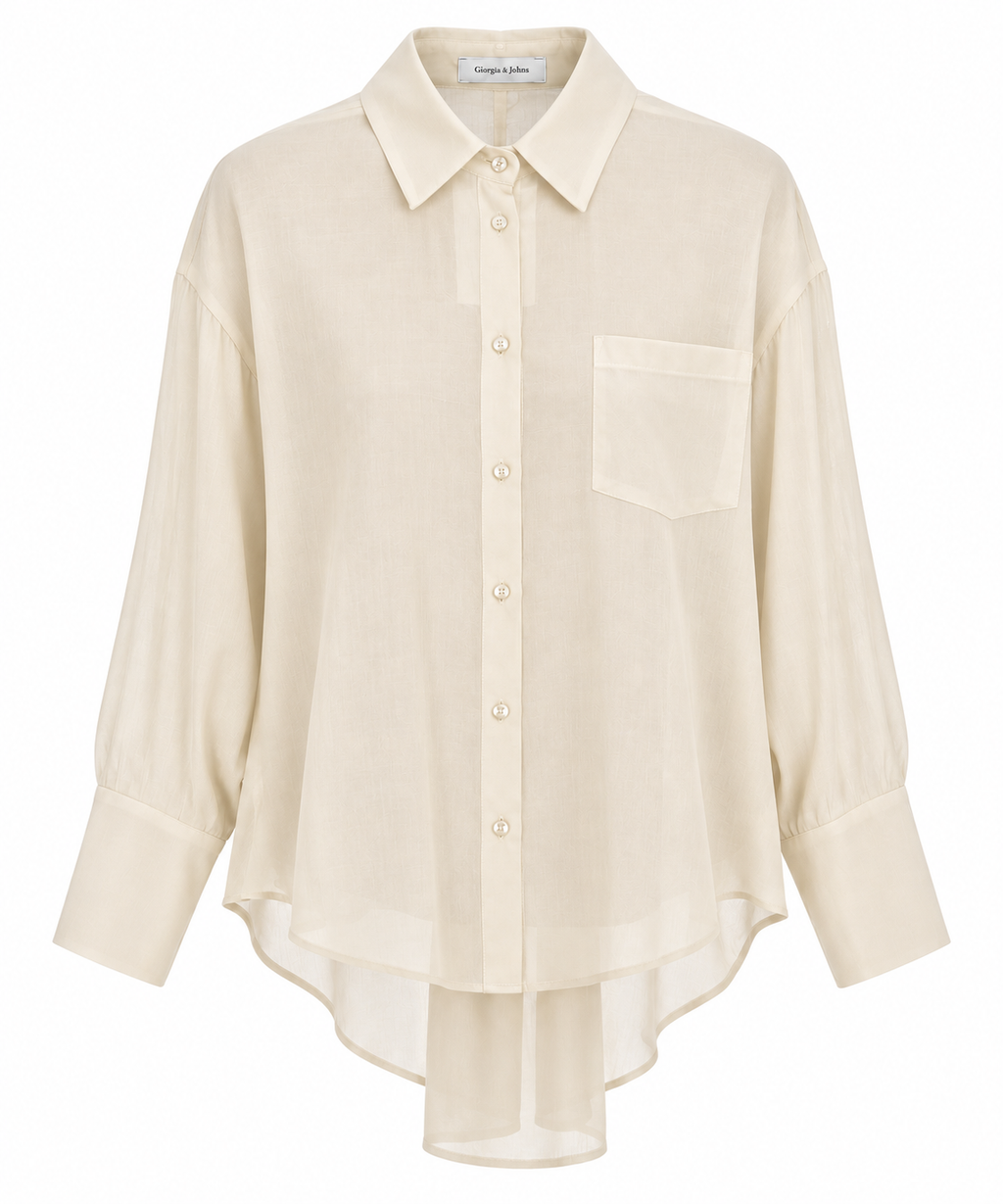 Camicia fluida con taschino