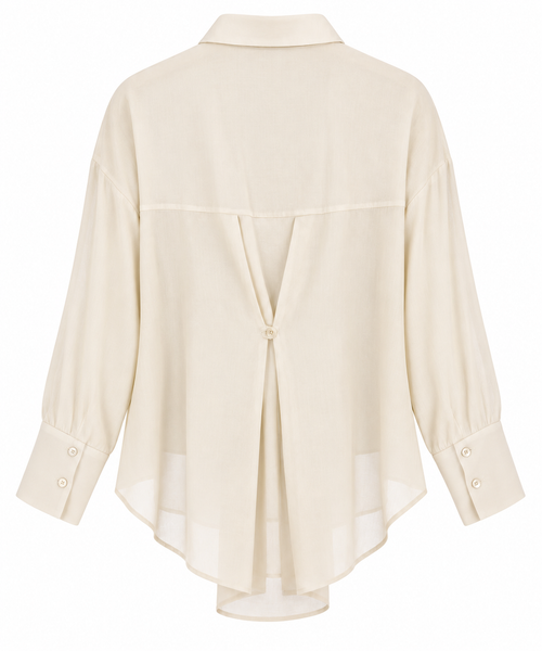 Camicia fluida con taschino