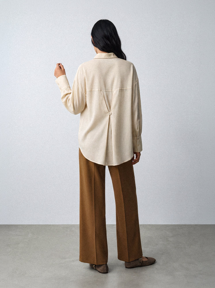 Camicia fluida con taschino