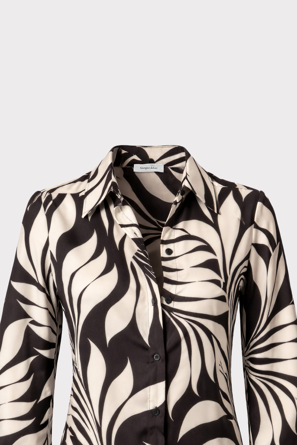 Camicia stampa foglia