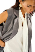 Blusa con fiocco