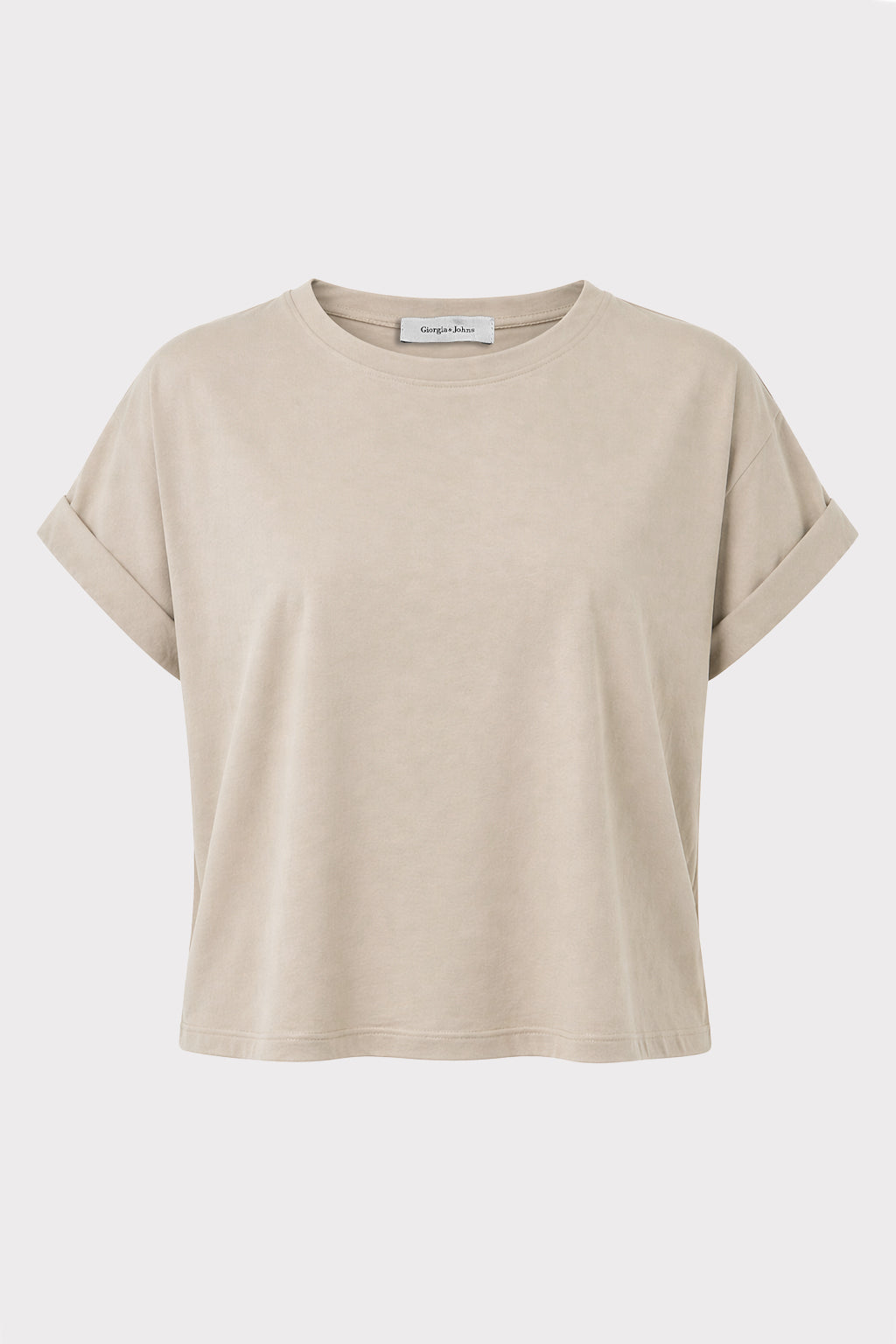 T shirt in cupro