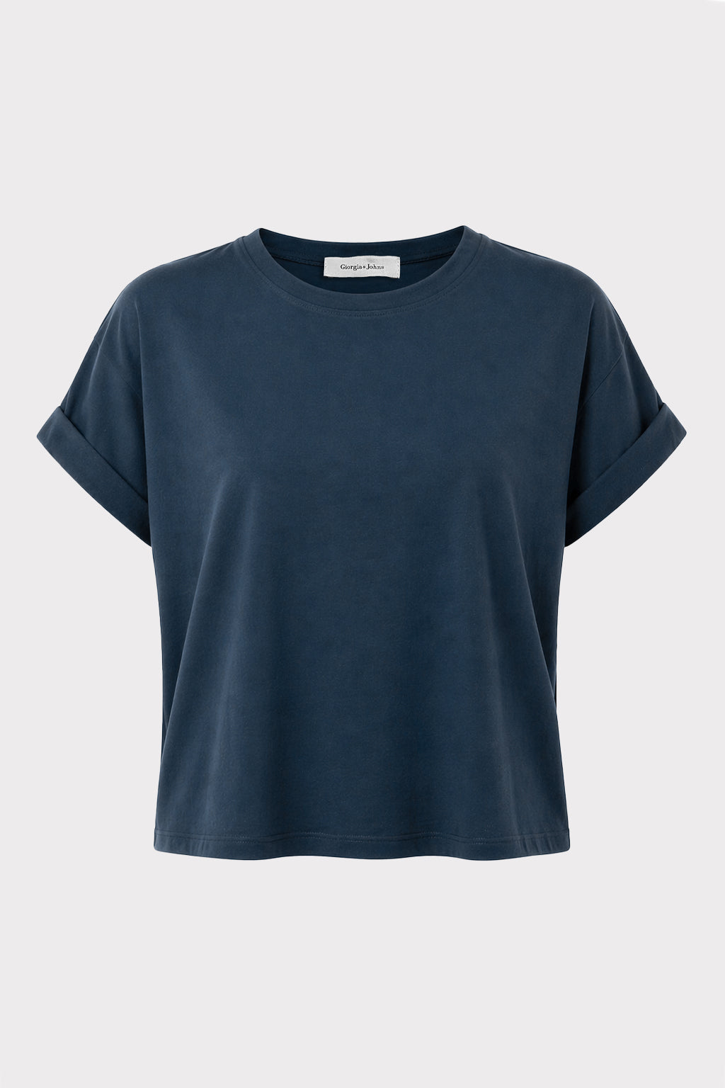 T shirt in cupro