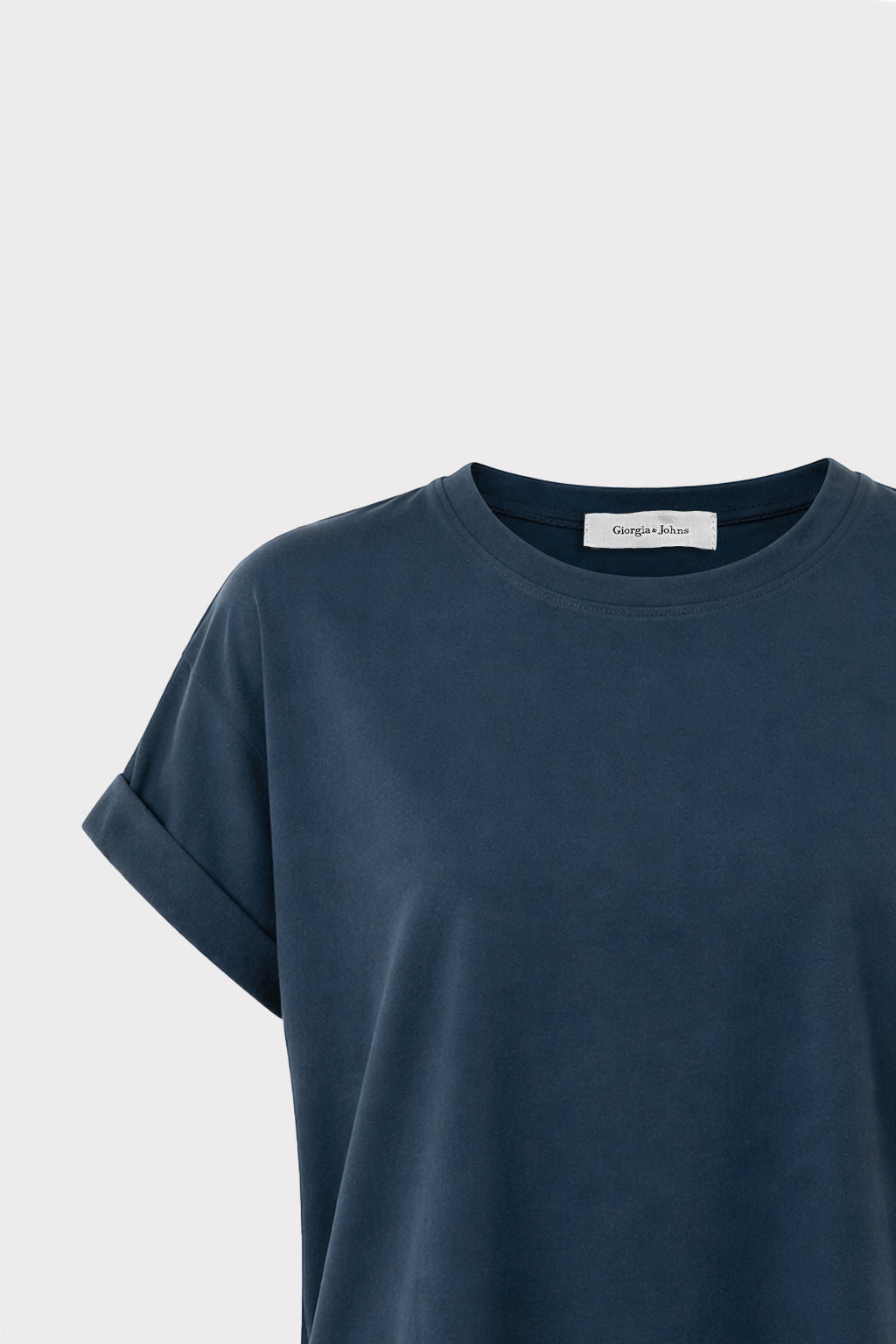T shirt in cupro