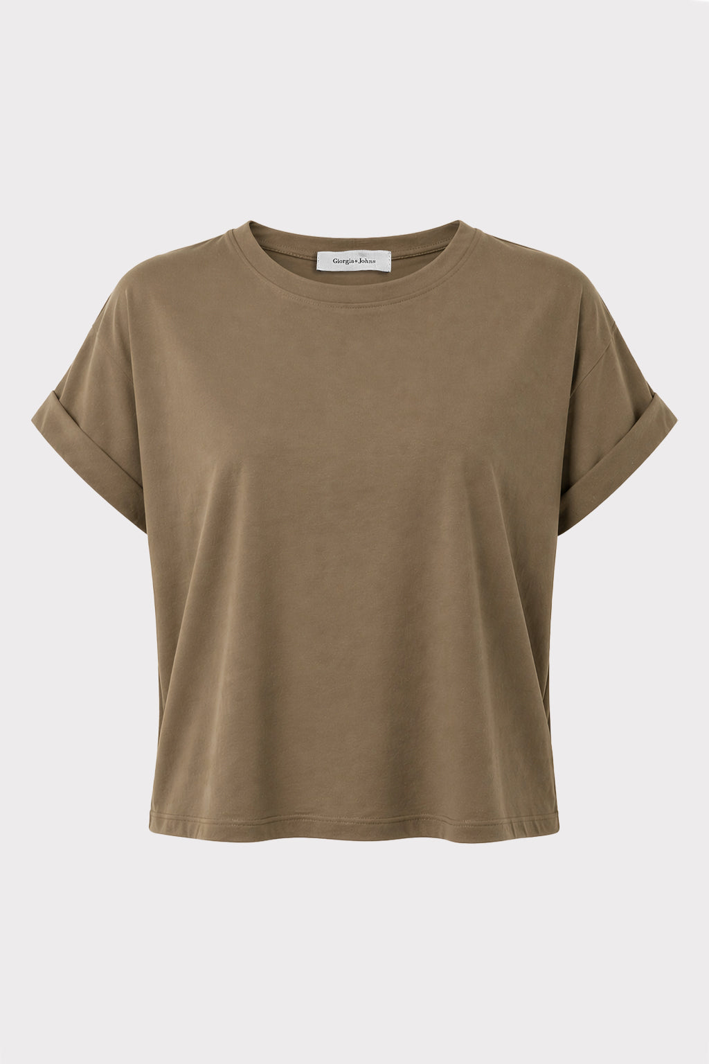 T shirt in cupro