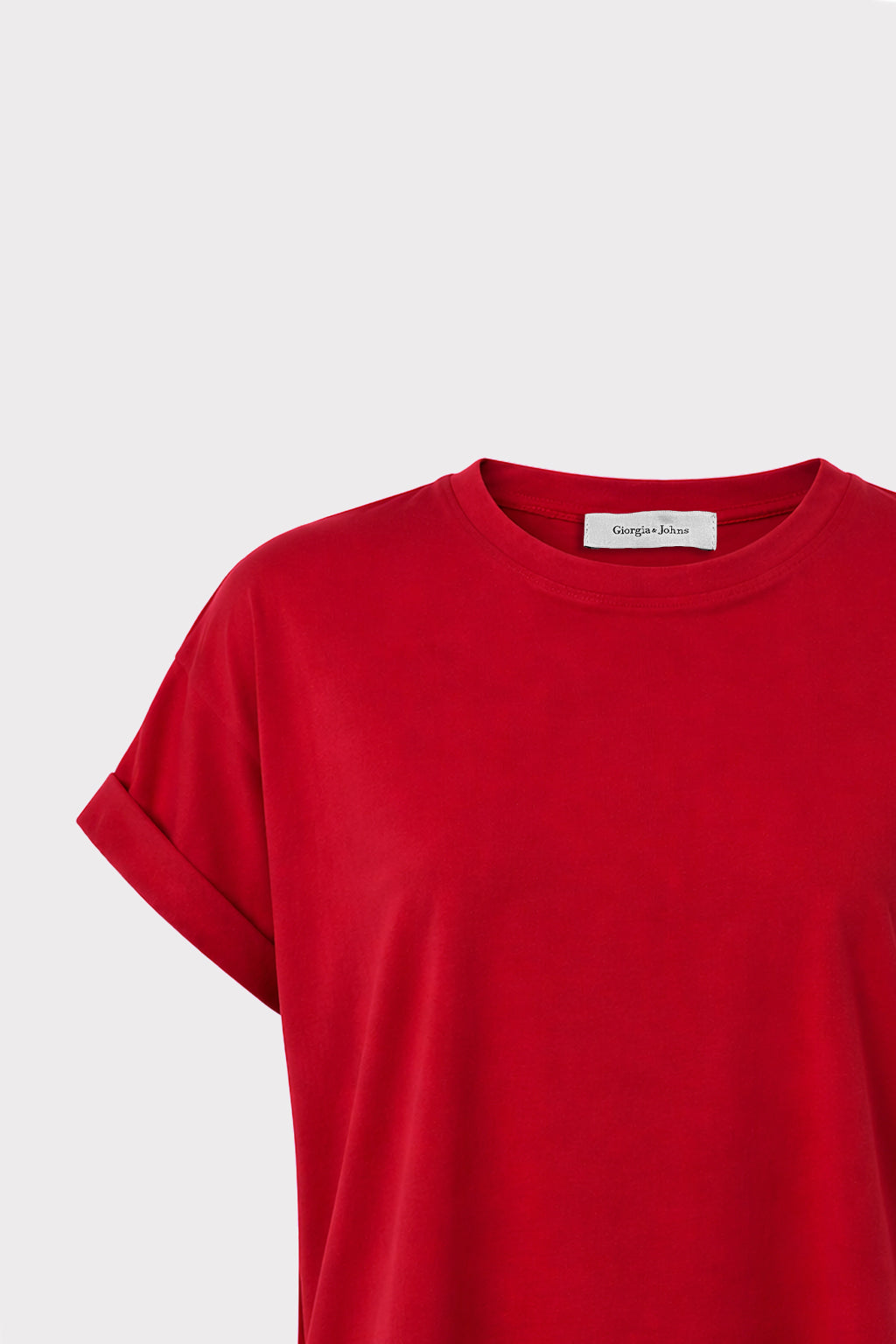 T shirt in cupro