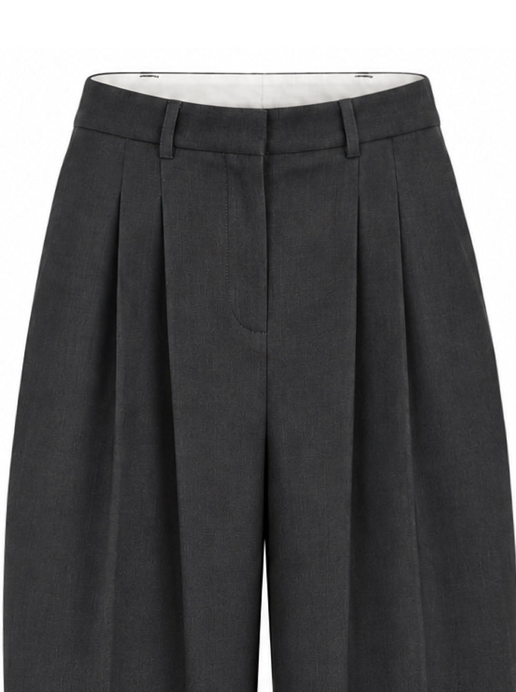 Pantaloni gamba larga con pinces
