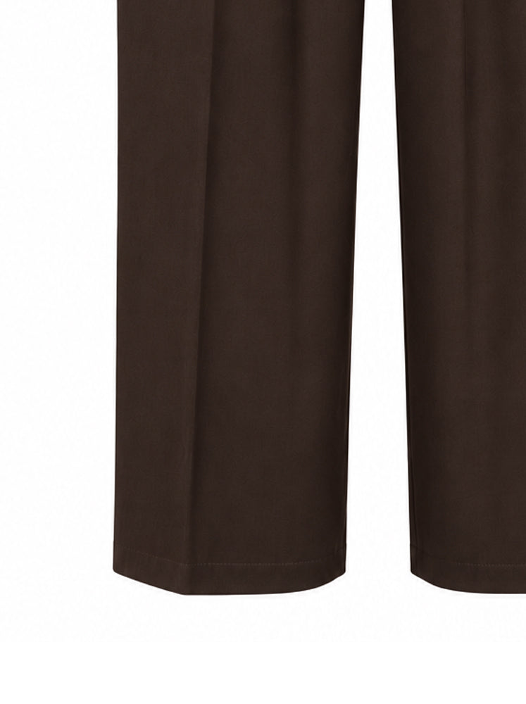 Pantaloni gamba larga con pinces
