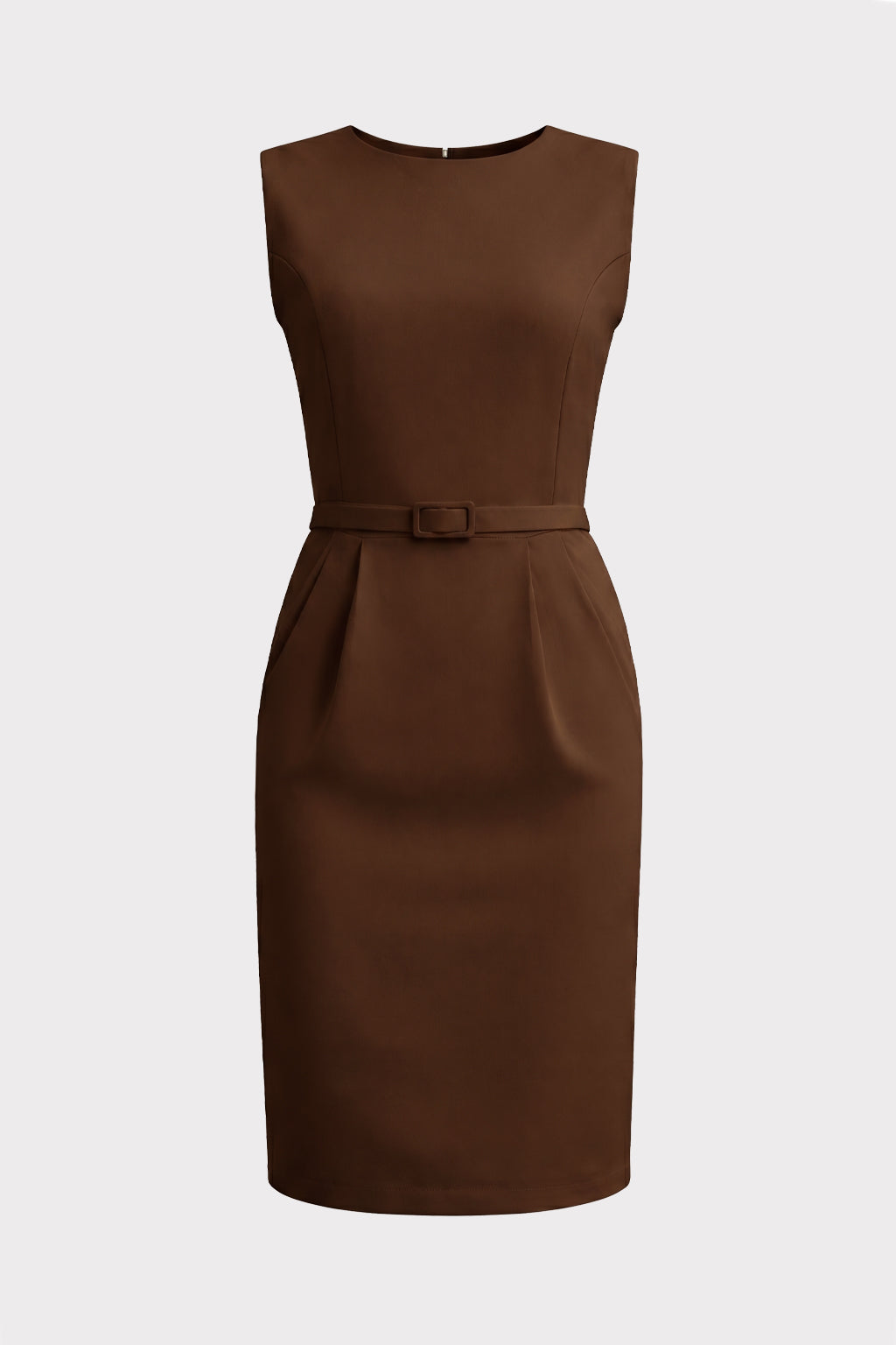 Abito midi con cintura