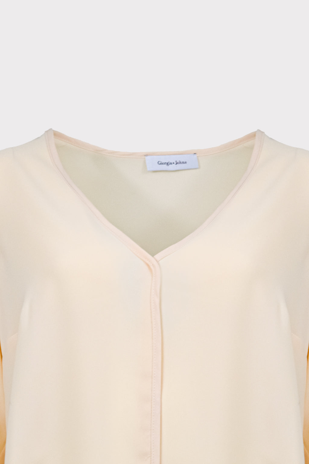 Blusa scollo V con rouches