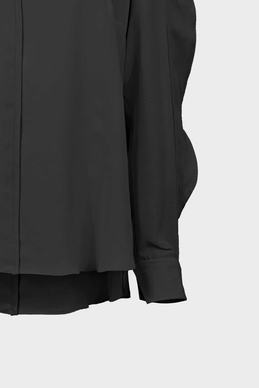 Blusa scollo V con rouches
