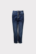 Jeans Mom Fit bottoni a vista