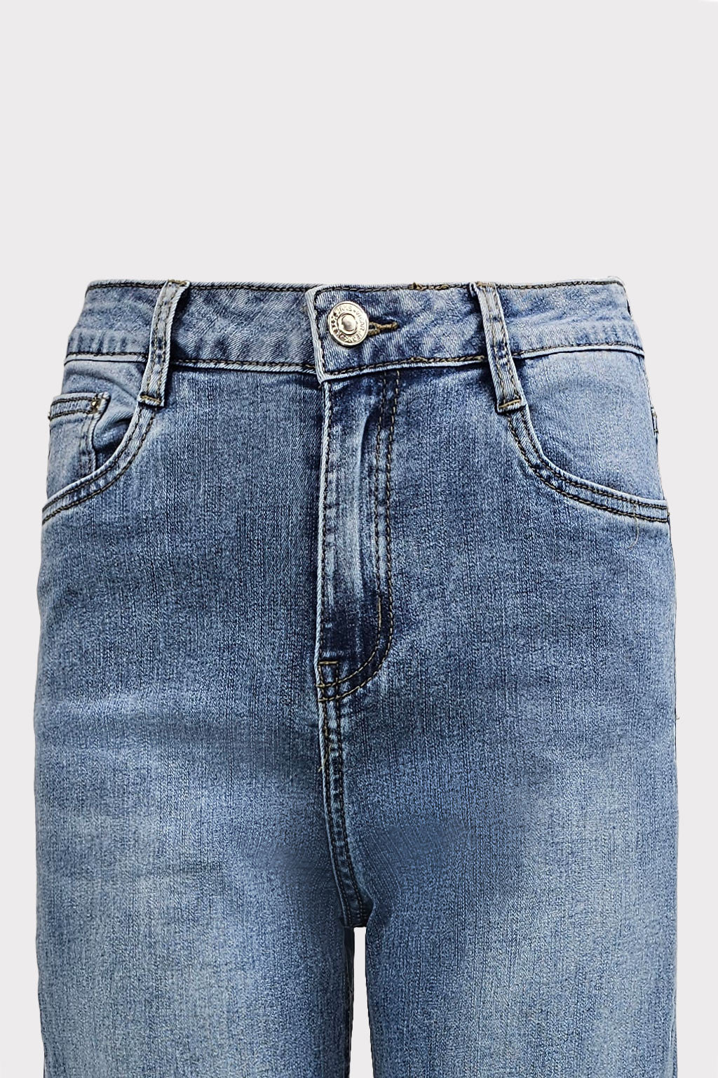 Jeans con piegone