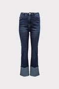 Jeans con piegone