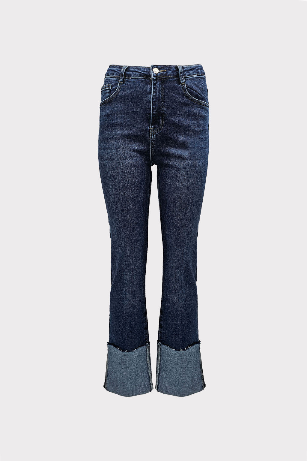 Jeans con piegone