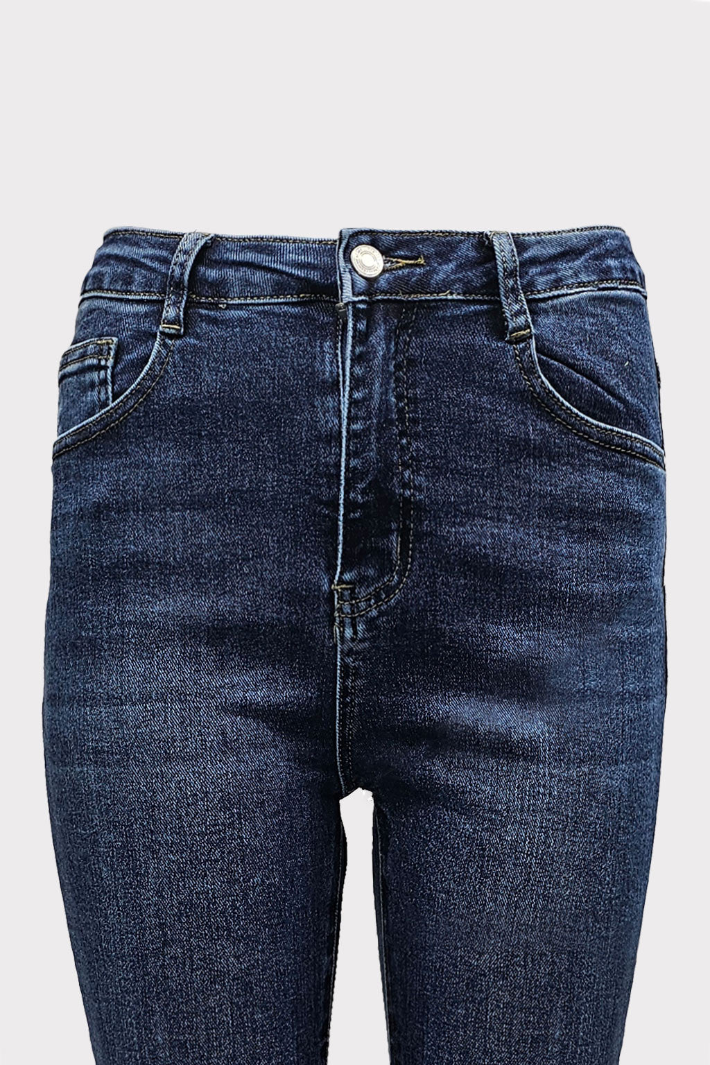 Jeans con piegone