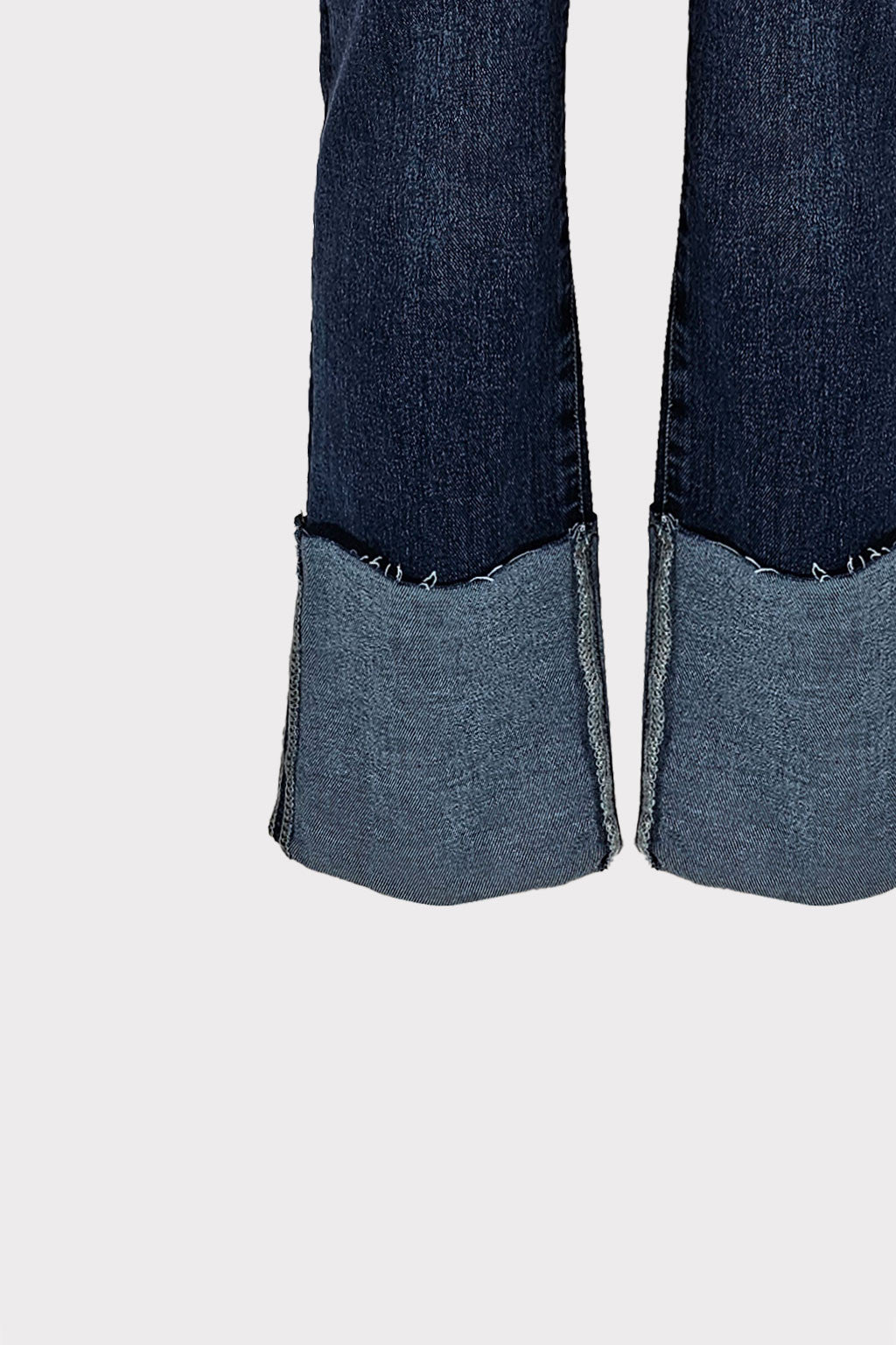 Jeans con piegone