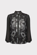 Camicia paillettes e pizzo