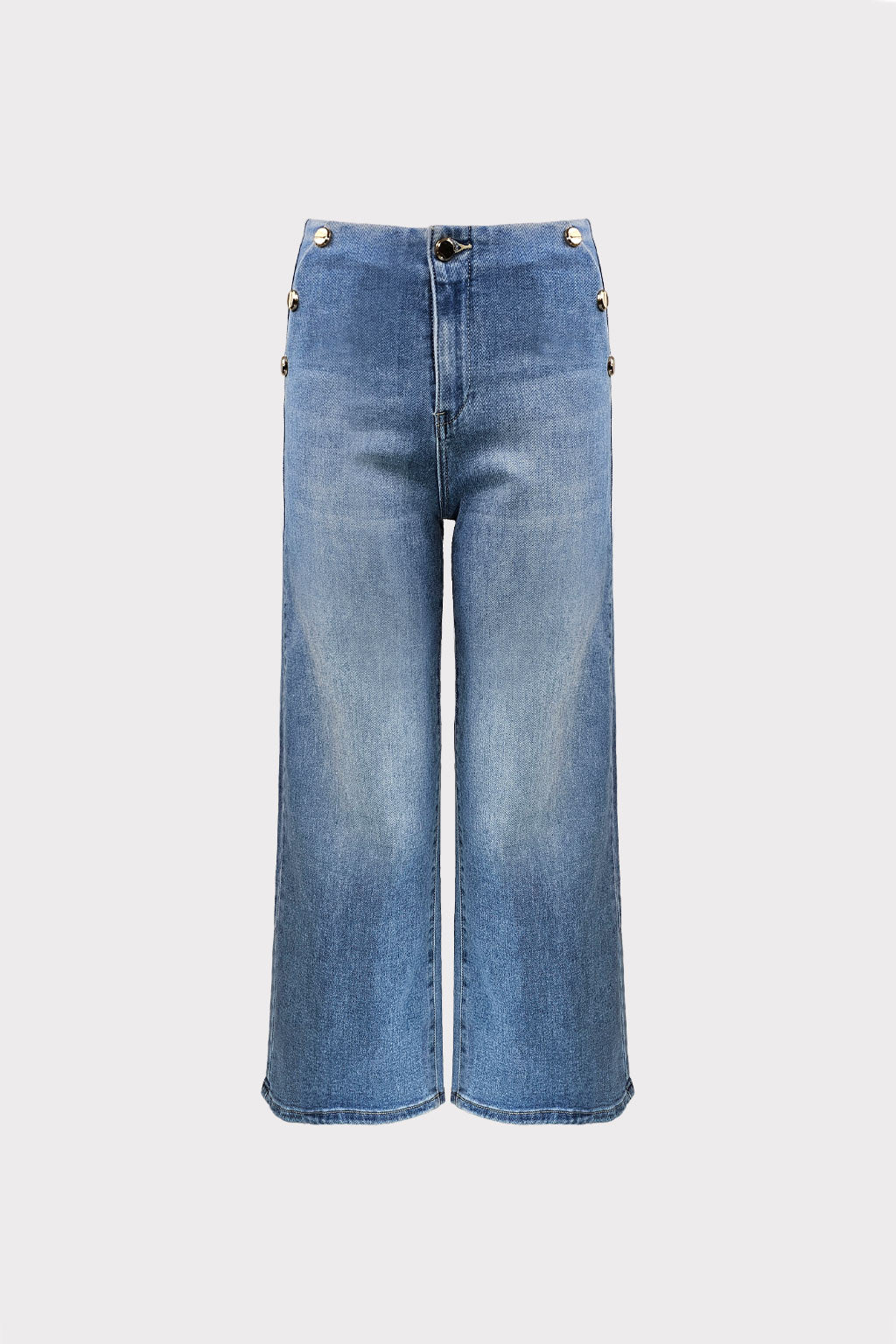 Jeans con bottoni