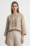 Blusa con rouches