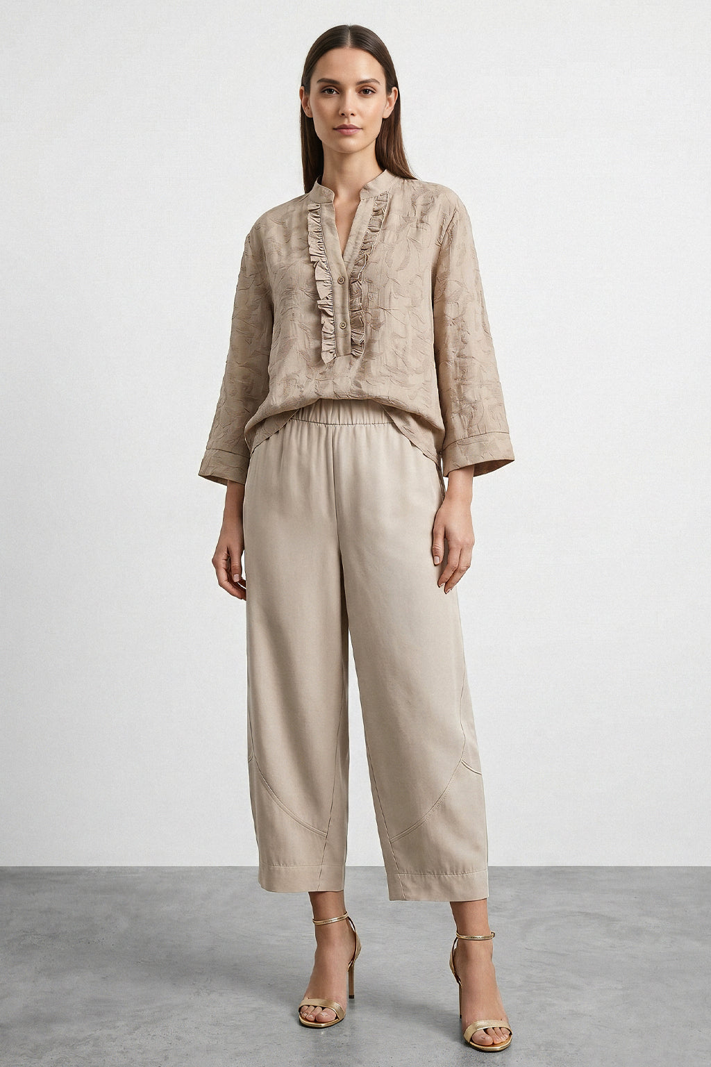 Blusa con rouches